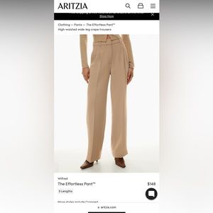 LIKE NEW Aritzia Wilfred Effortless Pant